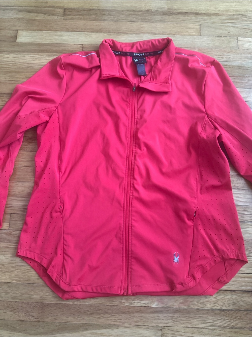 Spyder Women’s Coral-Red Full-Zip Utility Jacket